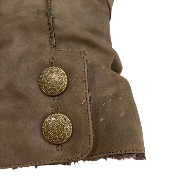 Skechers Keepsakes Women Skechers Keepsake Brown Button Faux Fur Lined Comfort Winter Slouchy Boots 6